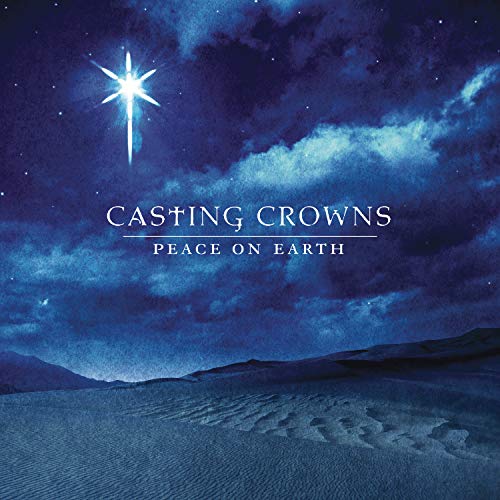 Casting Crowns "Peace on Earth" CD cover with a starry night scene.