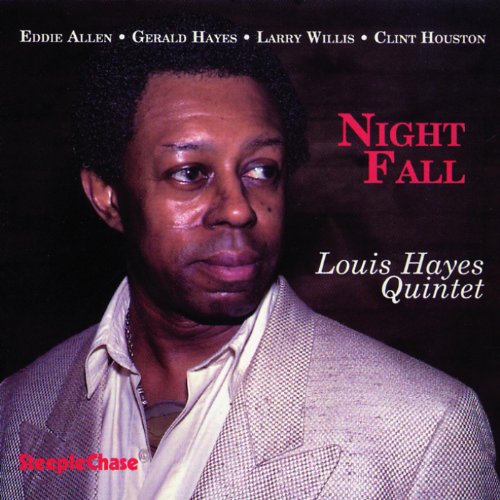 CD cover for Louis Hayes Quintet's "Nightfall" featuring a portrait of a man.