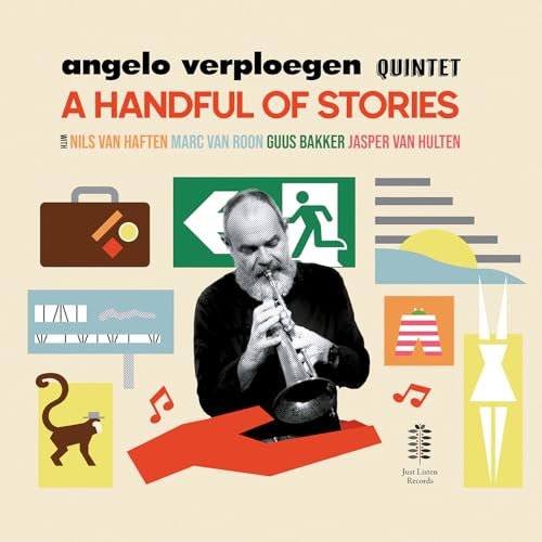 CD cover featuring a clarinetist and colorful, abstract graphic elements.