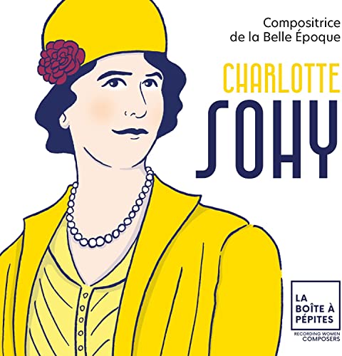 CD cover featuring a stylized portrait of Charlotte Sohy in yellow.