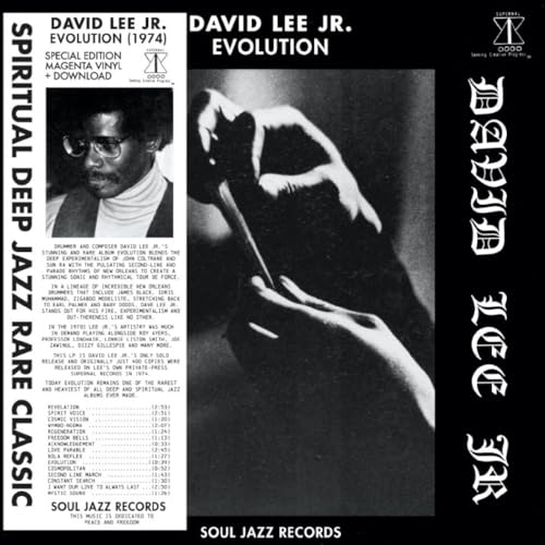 Album cover for David Lee Jr.ās āEvolutionā featuring a portrait and hands.