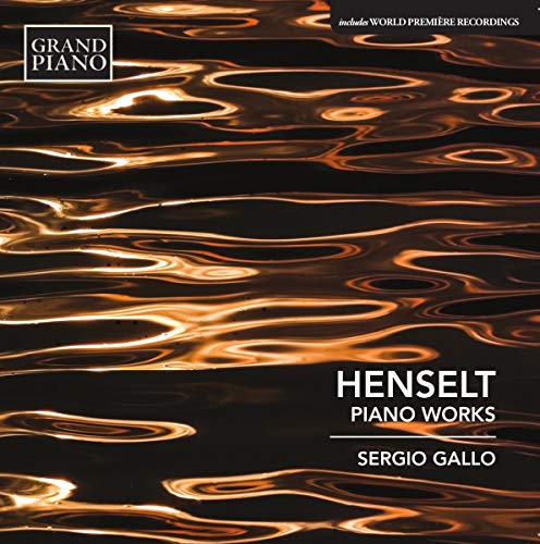 CD cover for Henselt’s Piano Works performed by Sergio Gallo.