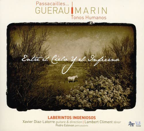 CD cover: wintry landscape with a lone white horse and text overlay.