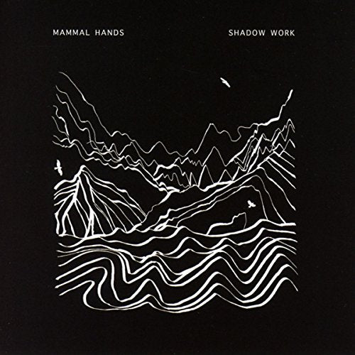 CD cover: black background with white line drawing of mountains and birds.