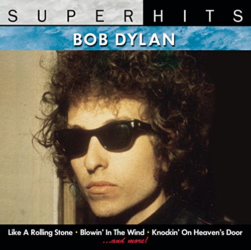 Bob Dylan “Super Hits” CD cover featuring a portrait of the artist.