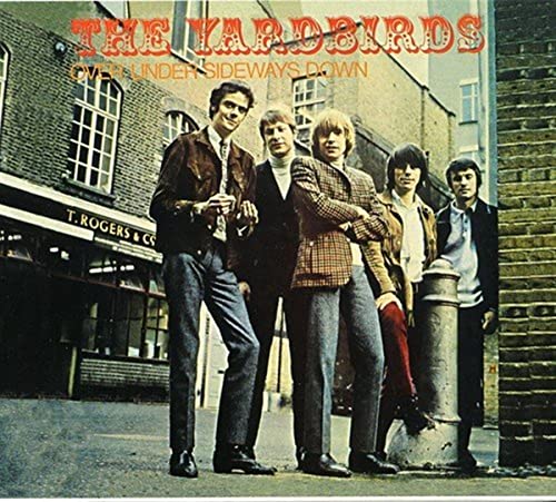 CD cover featuring The Yardbirds, a 1960s rock band, standing on a street.