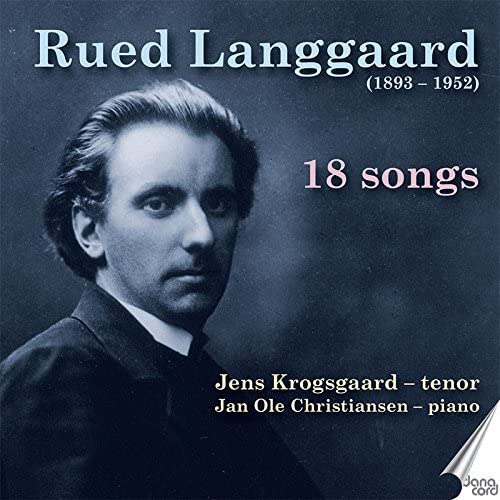 CD cover featuring a portrait of composer Rued Langgaard, 1893-1952.
