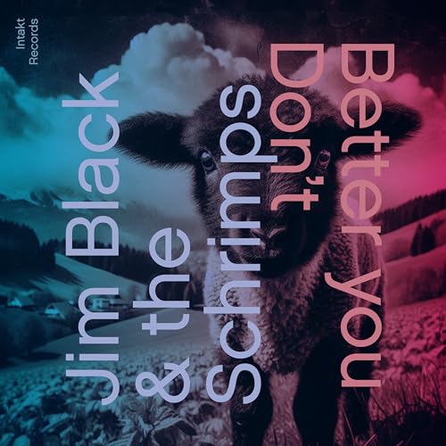CD cover featuring a lamb with text overlayed on a landscape.
