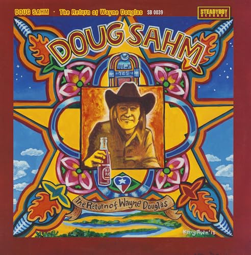 Album cover for Doug Sahm’s “The Return of Wayne Douglas” with a cowboy portrait.