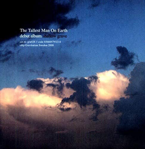 Album cover for The Tallest Man On Earth’s “Shallow Grave” with clouds.