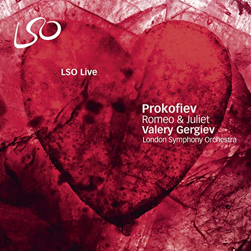 CD cover for Prokofiev’s Romeo & Juliet, featuring a red heart shape.