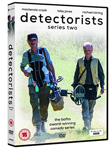 DVD cover for “Detectorists Series 2” featuring two men with metal detectors.