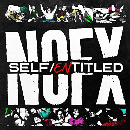 NOFX "Self Entitled" CD cover with band members in chaotic collage.