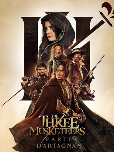 DVD cover for “The Three Musketeers - Part I D’Artagnan” featuring four figures.