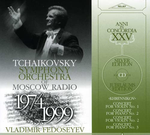 CD case for Tchaikovsky Orchestra’s Khrennikov violin and piano concertos.