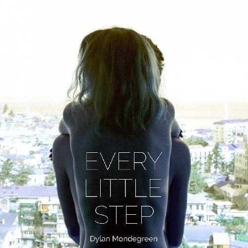 CD cover: back of a person overlooking a cityscape, text "Every Little Step".