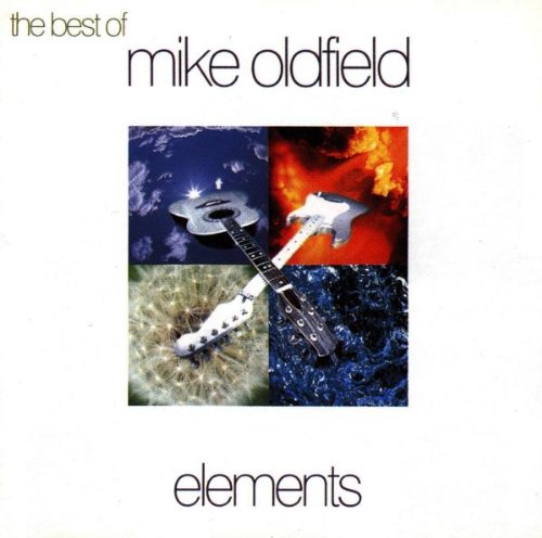 Album cover for Mike Oldfield's The Best of Elements featuring two crossed guitars.