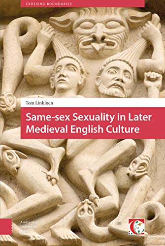 Book cover with medieval stone carvings and red title text.