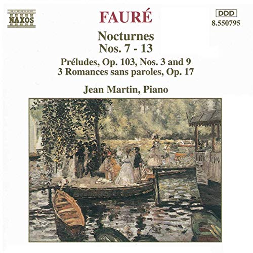 CD cover for Fauré’s Nocturnes, Vol. 2 featuring a painted riverside scene.
