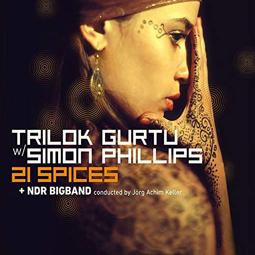 CD cover for "21 Spices" by Trilok Gurtu and Simon Phillips.