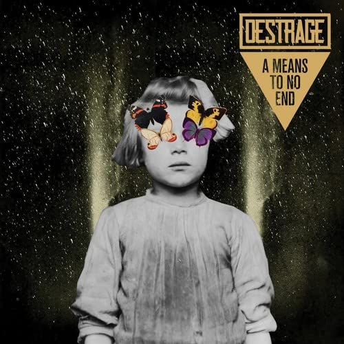 CD cover: girl with butterflies obscuring her eyes, black and white.