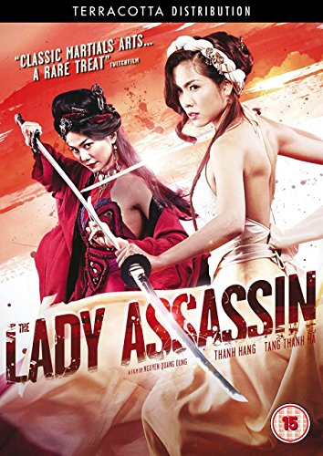 DVD cover for "The Lady Assassin" featuring two women with swords.