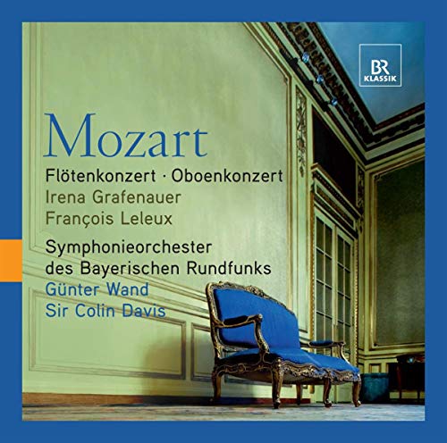 CD cover for Mozart’s Flute Concerto featuring a blue armchair.