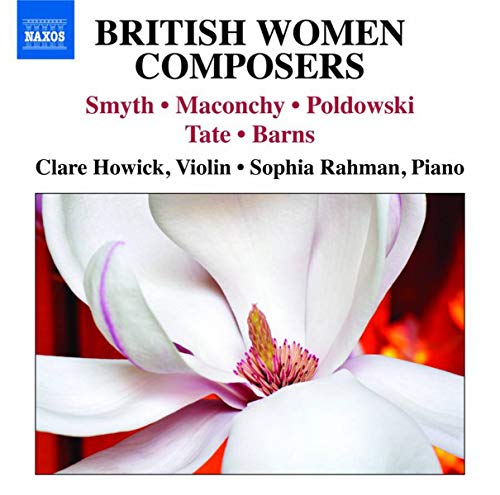 CD cover for British women composers, featuring a magnolia flower.