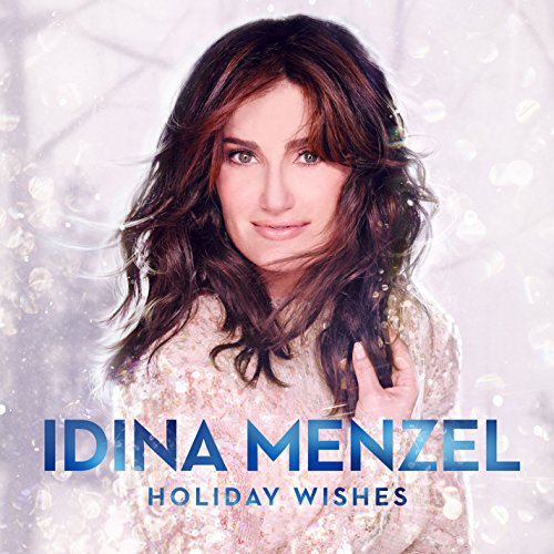 Idina Menzel album cover, close-up portrait with sparkling background.