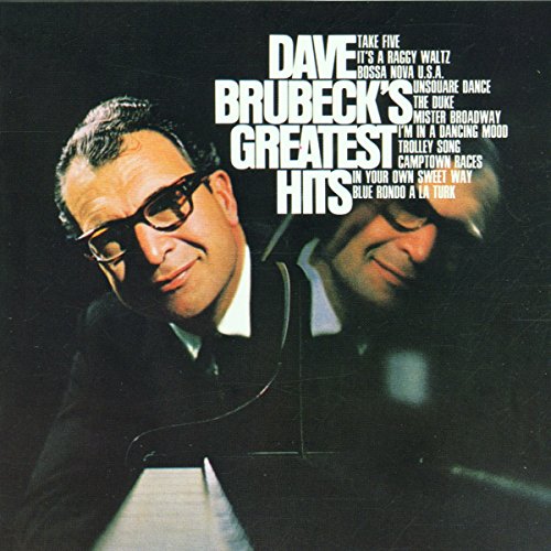 CD cover for Dave Brubeck’s Greatest Hits, featuring a portrait of Brubeck.