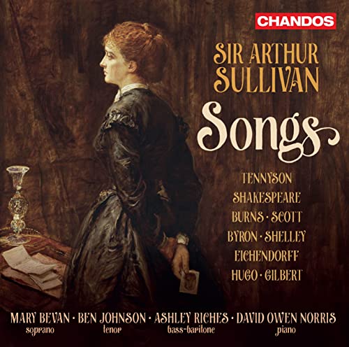 CD cover for Sullivan's "Songs" featuring a woman in Victorian dress.