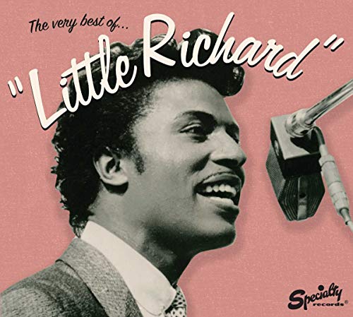 CD cover featuring a portrait of Little Richard singing into a microphone.