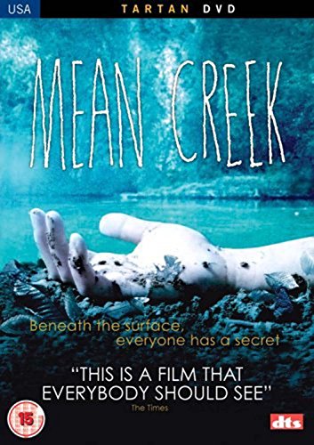 DVD cover for Mean Creek showing a pale hand resting on a dark, muddy bank.