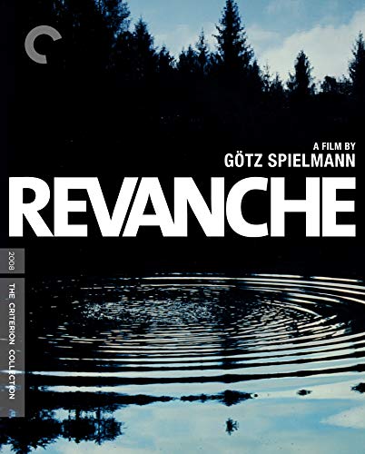 Blu-ray cover for “Revanche” with text and water ripple imagery.
