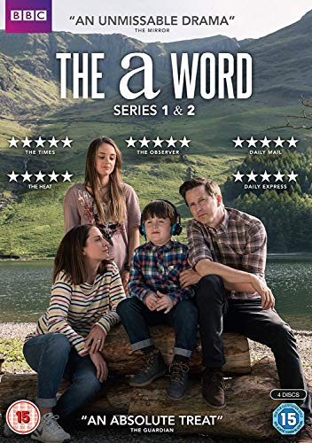 DVD cover for “The A Word” series 1 & 2, featuring a family.