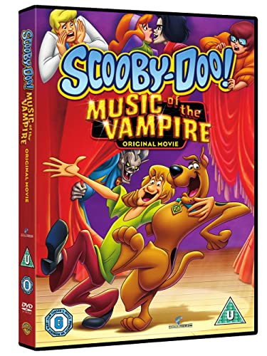 Scooby-Doo DVD cover featuring characters and a vampire in a scene.