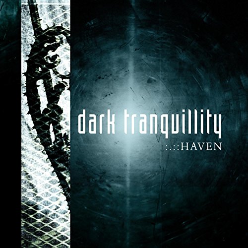 Dark Tranquillity "Haven" CD cover: dark blue, thorns, and band logo.