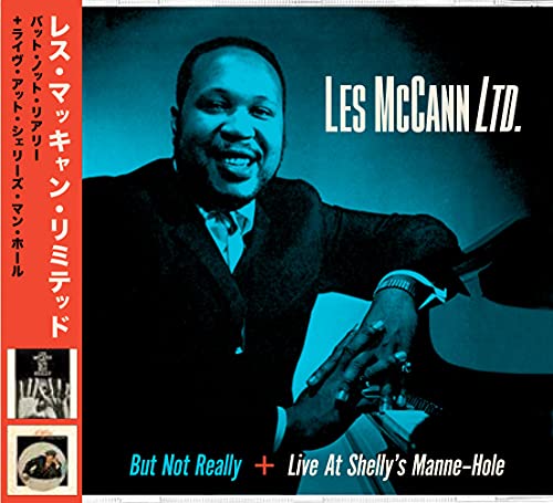CD cover featuring jazz pianist Les McCann in a suit, smiling.