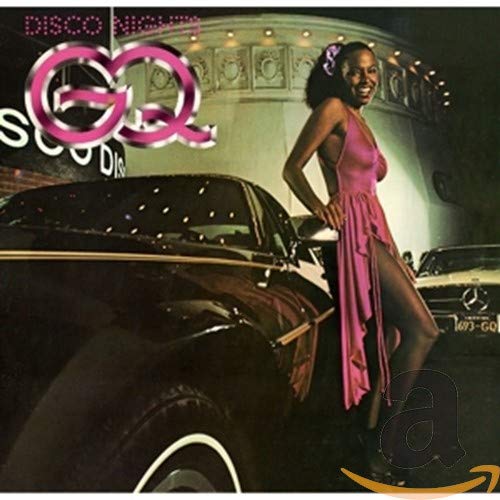 CD cover for GQ’s “Disco Nights” featuring a woman and classic car.