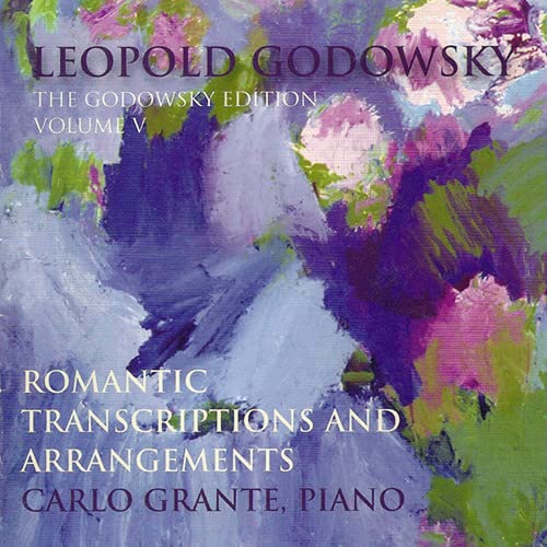 CD cover for Leopold Godowsky’s “The Godowsky Edition Volume V” piano music.