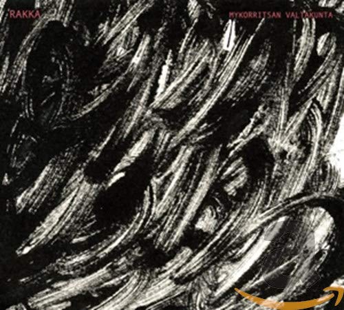 CD cover with abstract black and white brushstroke design.