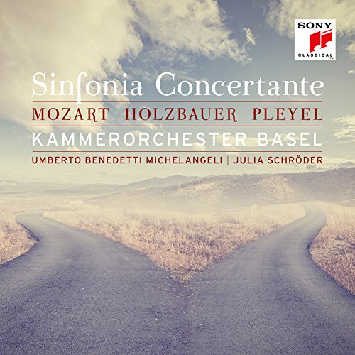 CD cover for Kammer-orchester Basel’s “Sinfonia Concertante” with a road image.