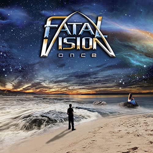 CD cover: beach scene with figures, swirling sky, and band logo.