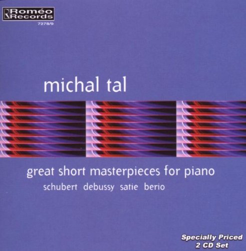 CD cover for piano music by Tal, Schubert, Debussy, Satie, and Berio.