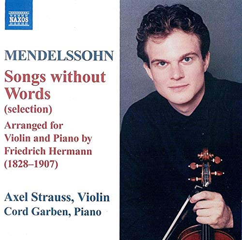 CD cover: portrait of a man with violin, text "MENDELSSOHN Songs without Words".