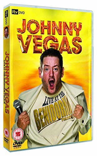DVD cover featuring comedian Johnny Vegas with a microphone.