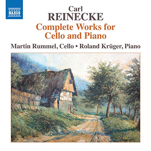 CD cover for Carl Reinecke's cello and piano works, featuring a landscape painting.