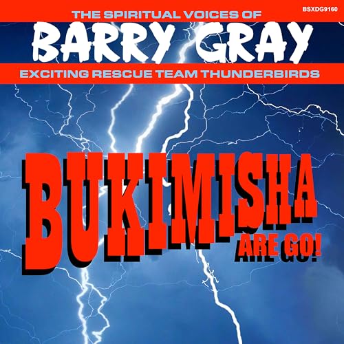 CD cover with red text "BUKIMISHA ARE GO!" over a stormy blue background.