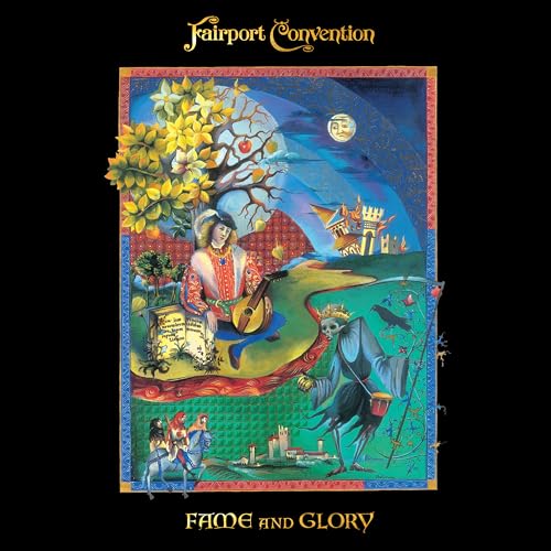 Fairport Convention album cover: colorful, fantastical illustration with figures and text.