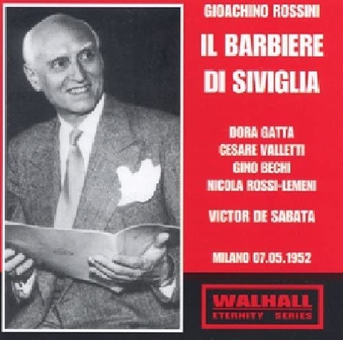 CD cover for Rossini’s *Il Barbiere di Siviglia* with a portrait.